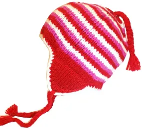 146 H Himalayan Wool Sherpa Hand Knitted Wool Warm Beanie Hat