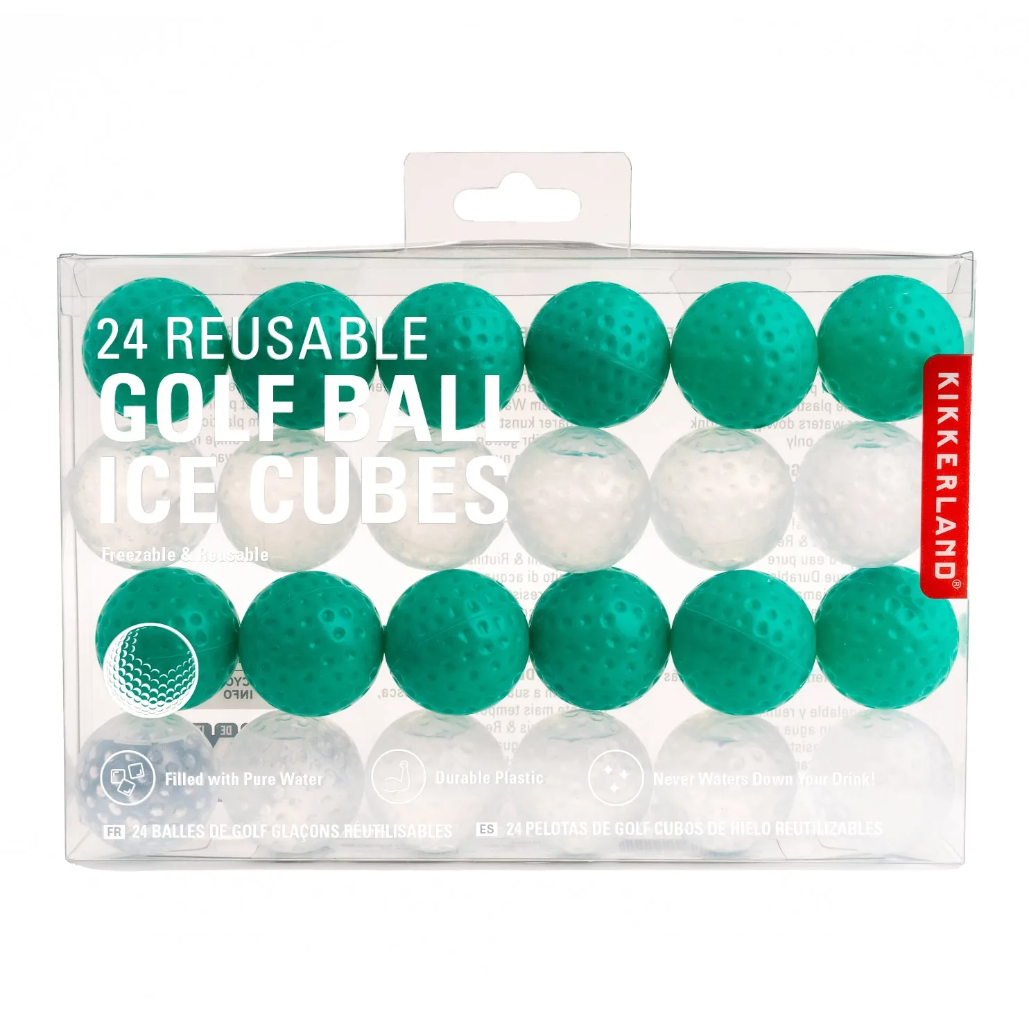 24 Reusable Golf Ball Ice Cubes