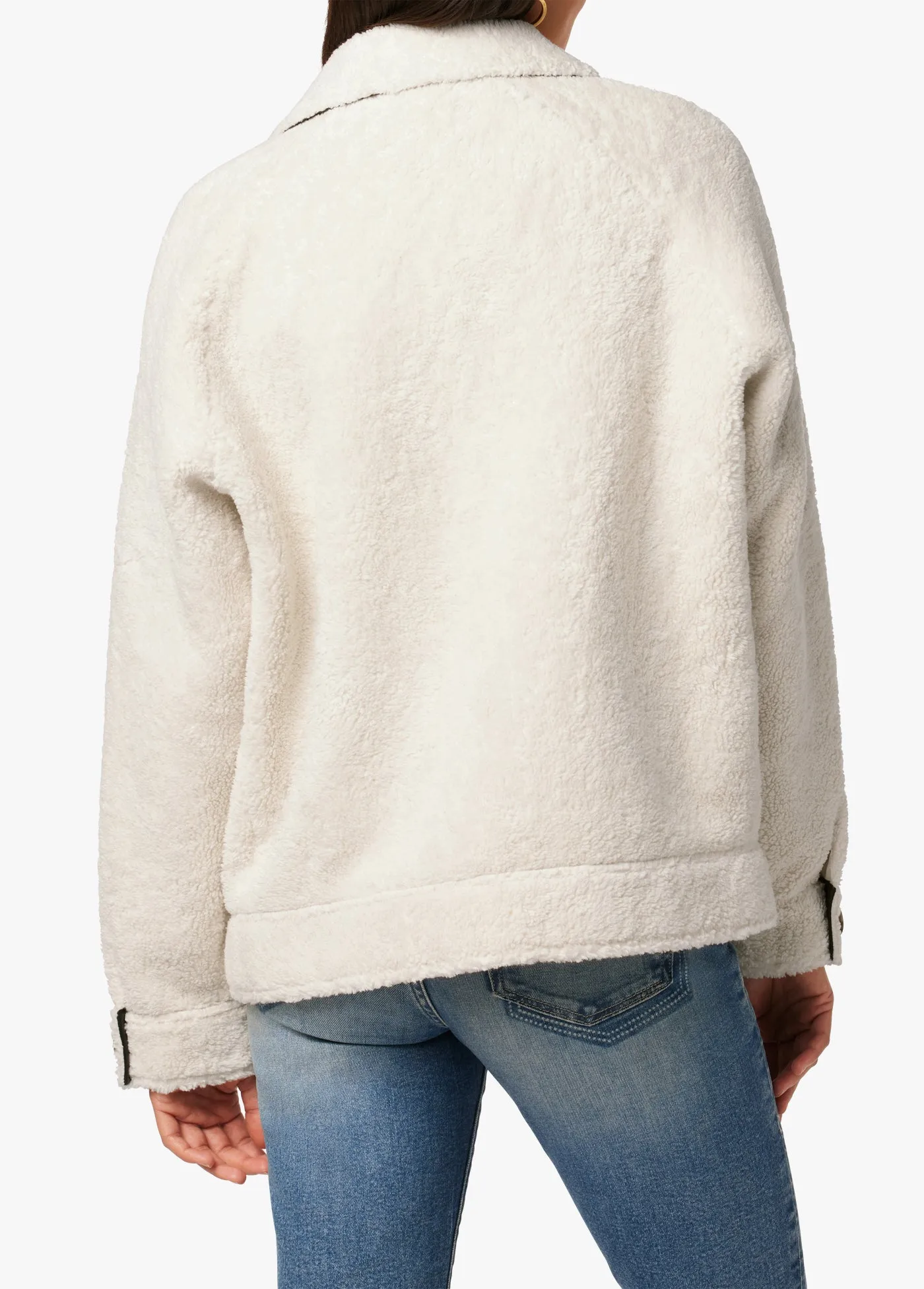 BOBBIE BUTTON UP SHERPA JACKET