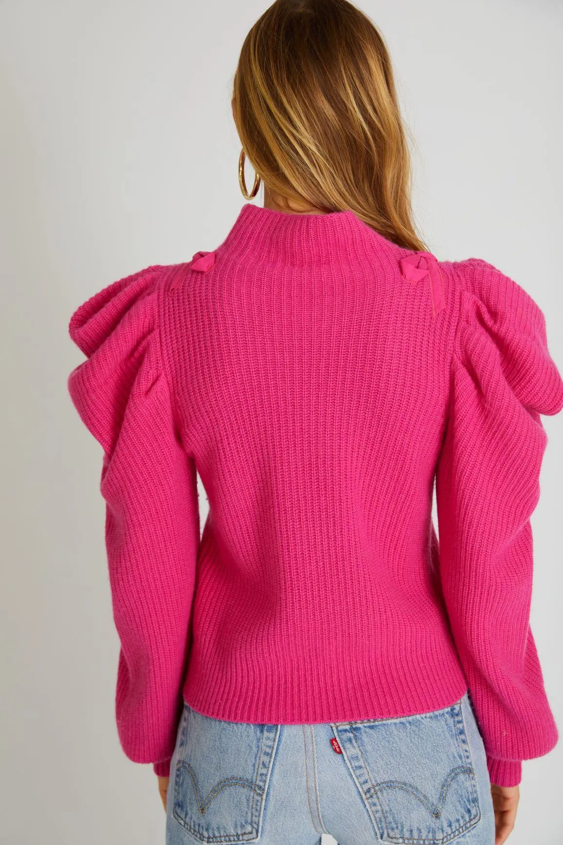 Cashmere Jumper Potter in Electric Pink