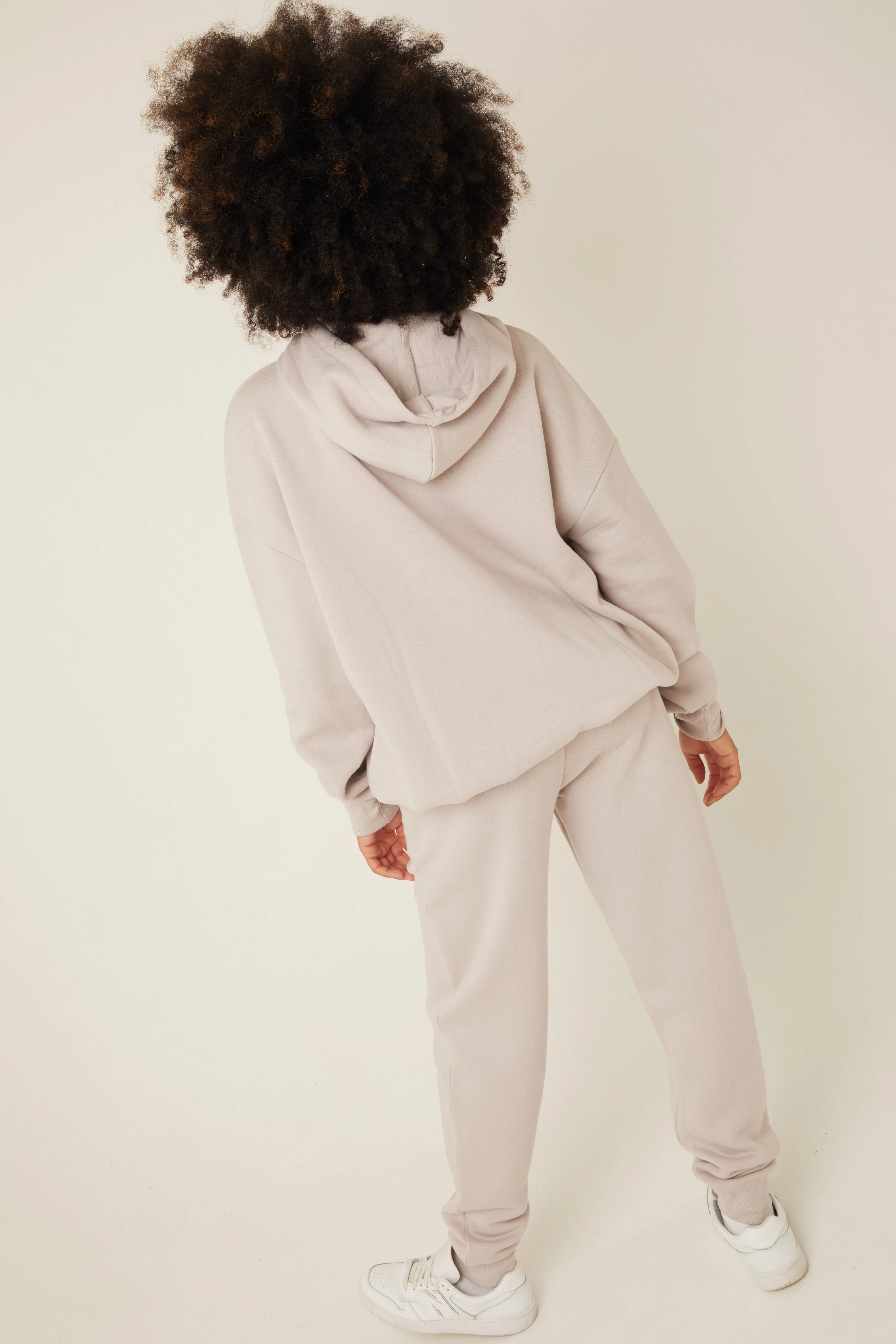 Chelsea Oversized Fleece Tracksuit - Metal Grey