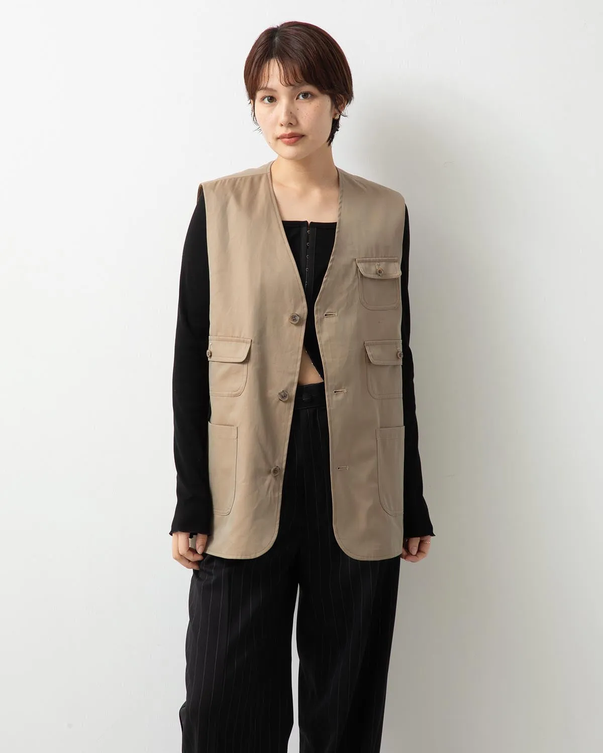 CHINO CLOTH  KARAMI REVERSIBLE VEST