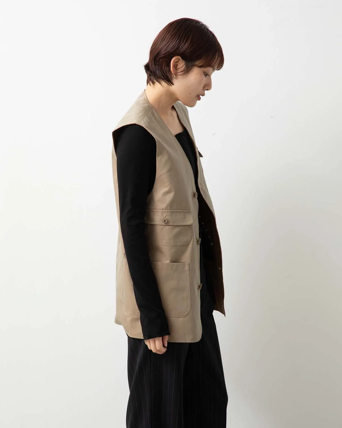 CHINO CLOTH  KARAMI REVERSIBLE VEST