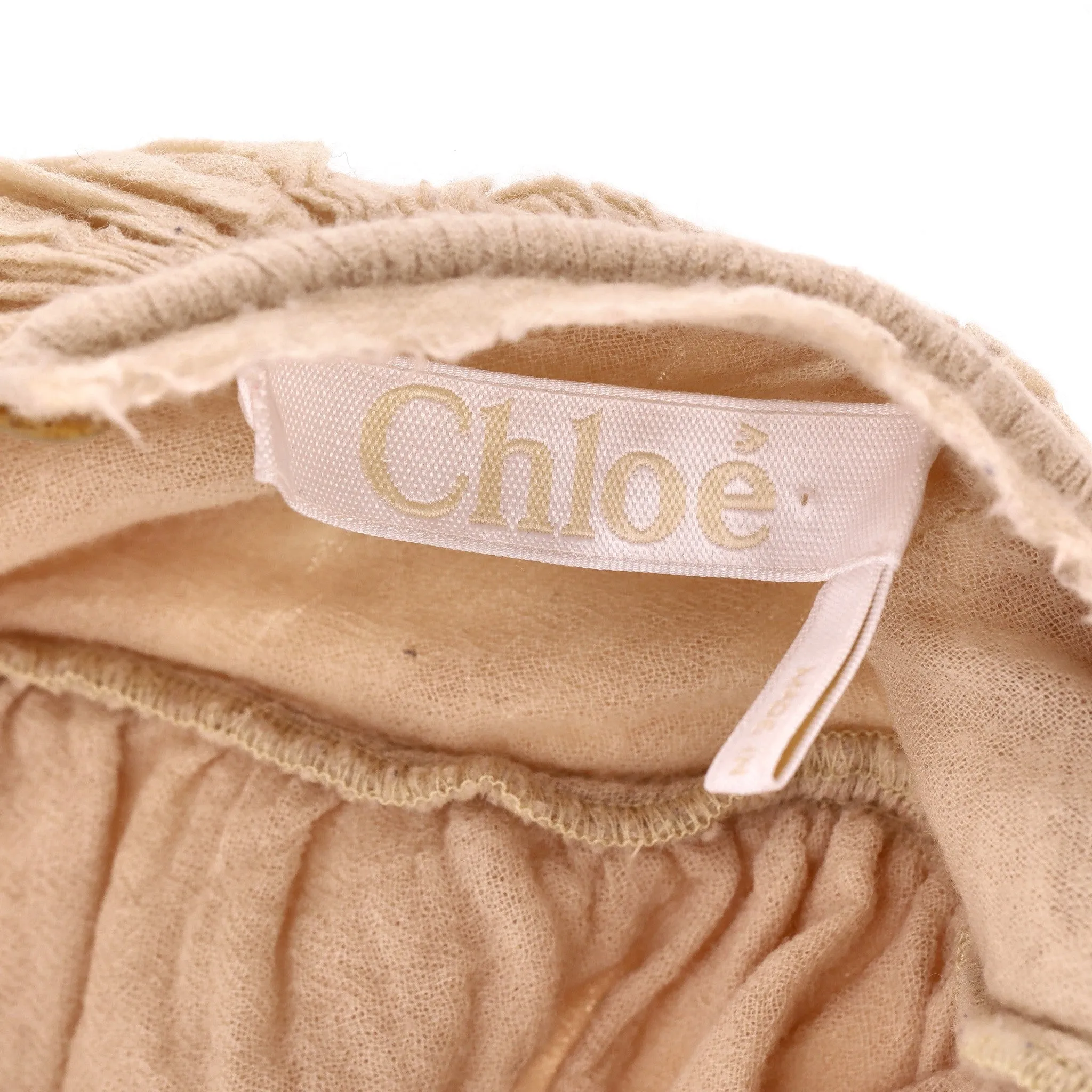 Chloe Wool-Gauze Ruched Cropped Top. Size 36FR