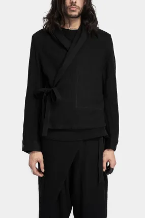 Cropped drawstring trousers, Ivy green