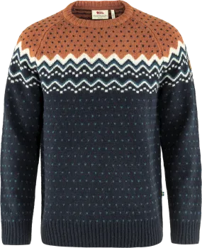 Fjällräven Men&#x27;s Övik Knit Sweater Dark Navy/Terracotta Brown | Buy Fjällräven Men&#x27;s Övik Knit Sweater Dark Navy/Terracotta Brown here | Outnorth