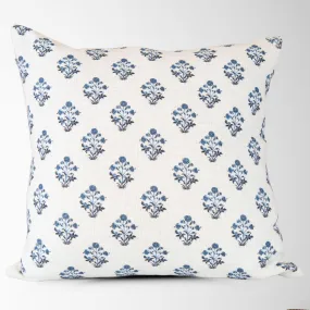 Isabella Floral Block Print Pillow