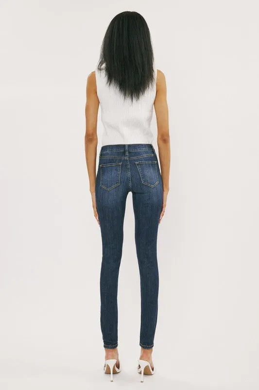 Kan Can Mid Rise Super Skinny Jeans