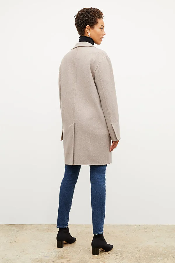 Kasha Coat - Double Face Wool Cashmere :: Stone Melange