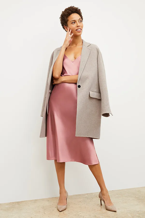 Kasha Coat - Double Face Wool Cashmere :: Stone Melange