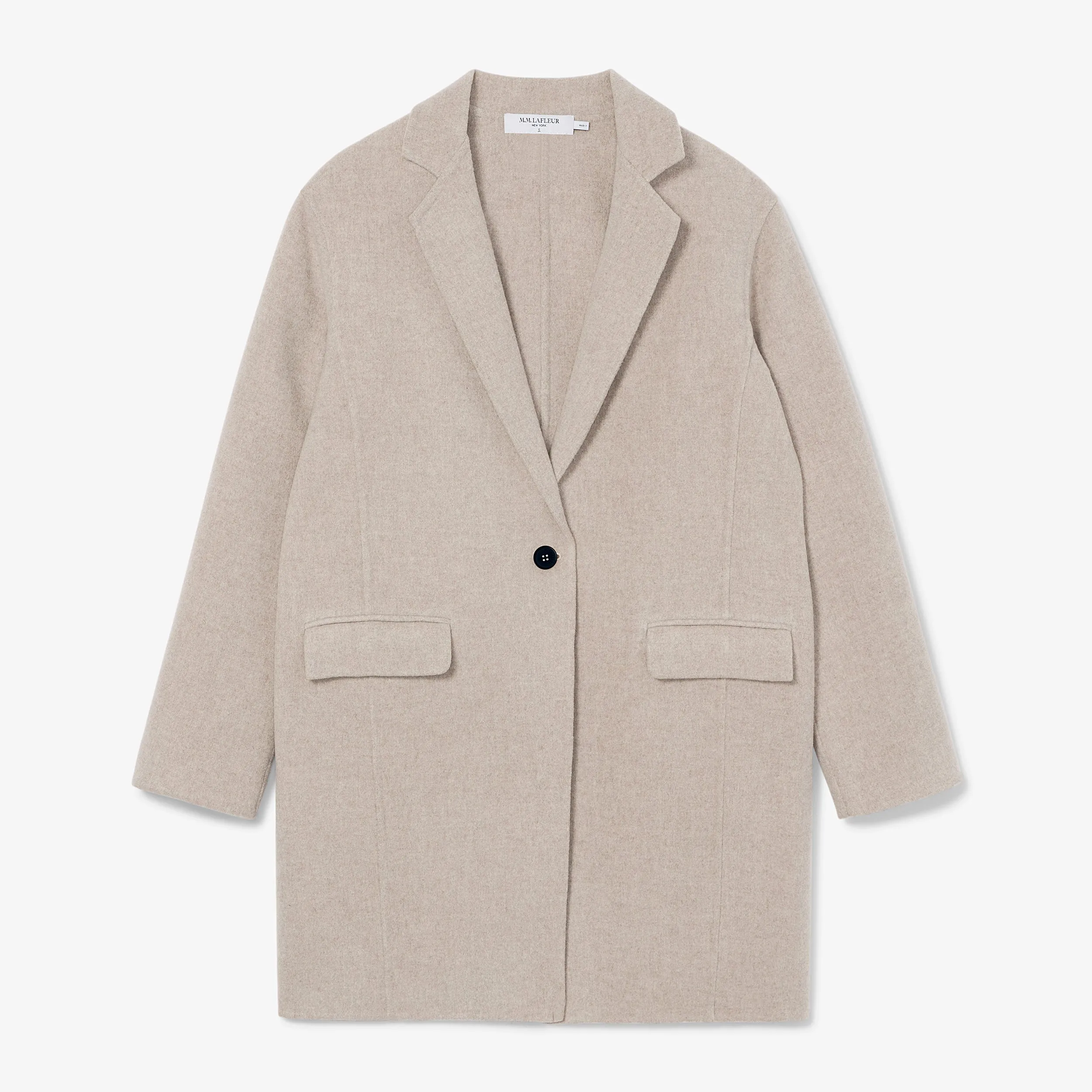 Kasha Coat - Double Face Wool Cashmere :: Stone Melange