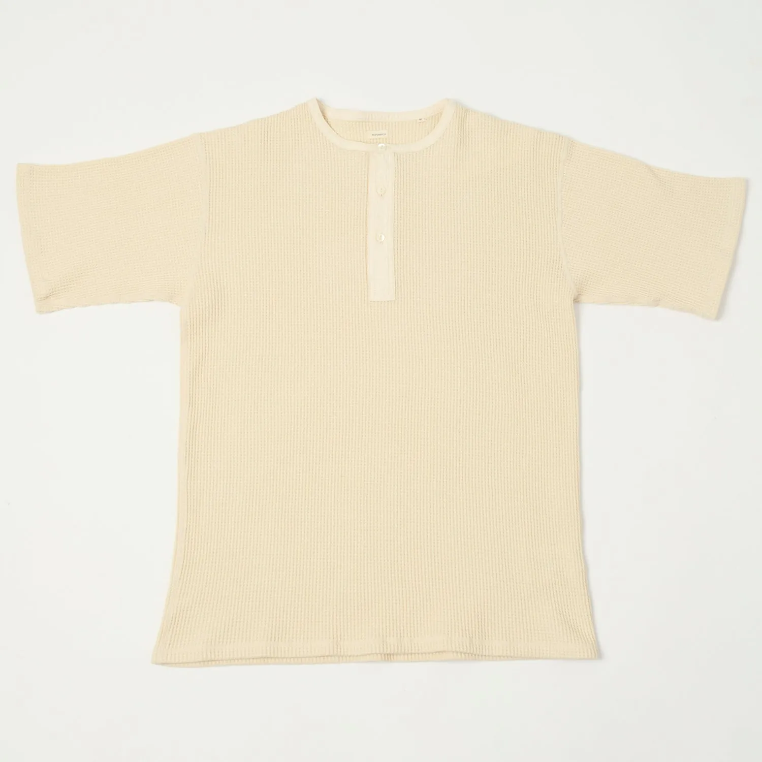 Nanamica 'Henry Neck' Thermal Sweat Tee - Natural