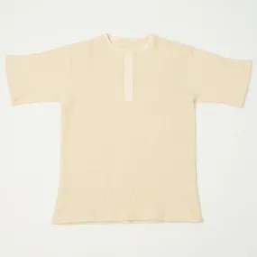 Nanamica 'Henry Neck' Thermal Sweat Tee - Natural