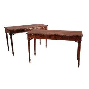 Pair of Fruitwood Console Tables