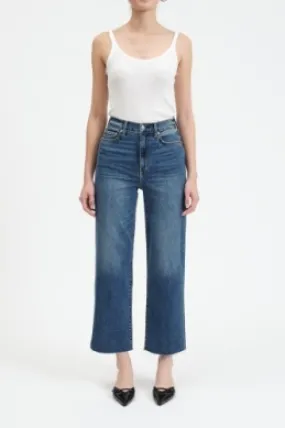 Pleaser High Rise Wide Ankle Jean - Uptown