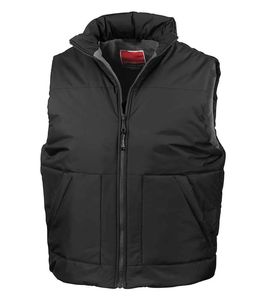 Result Fleece Lined Bodywarmer | Black