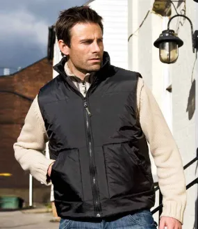 Result Fleece Lined Bodywarmer | Black