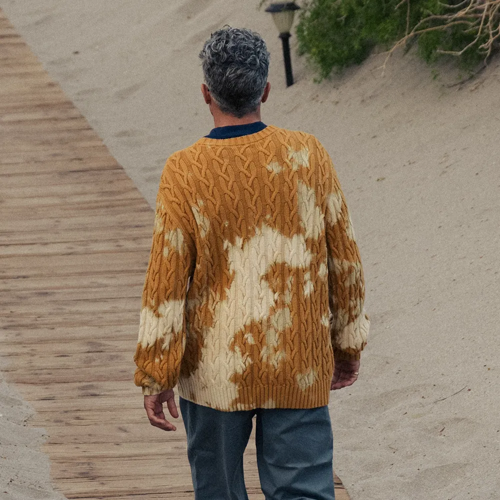 Shibori Cableknit Sweater