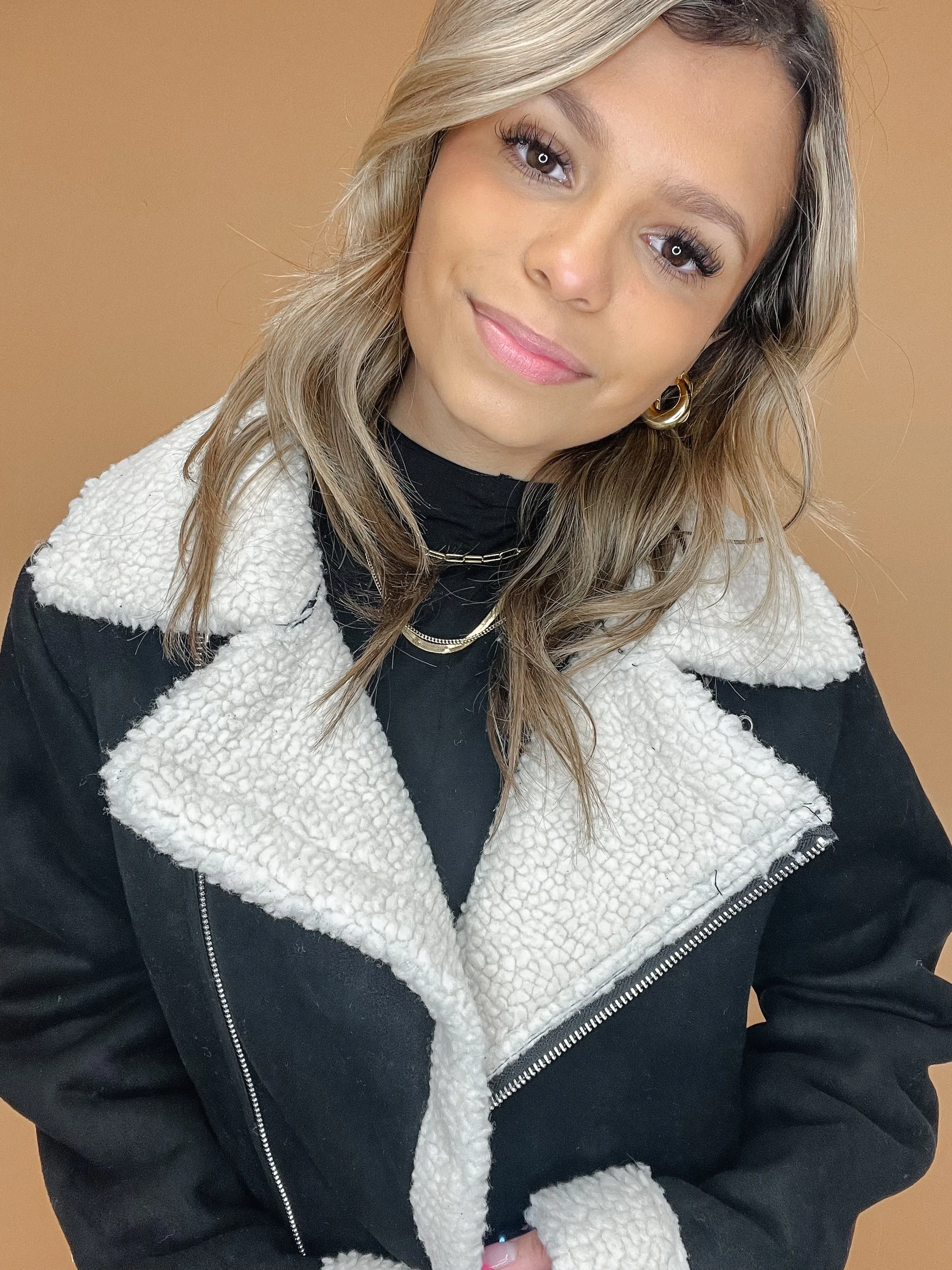 Suede & Sherpa Jacket