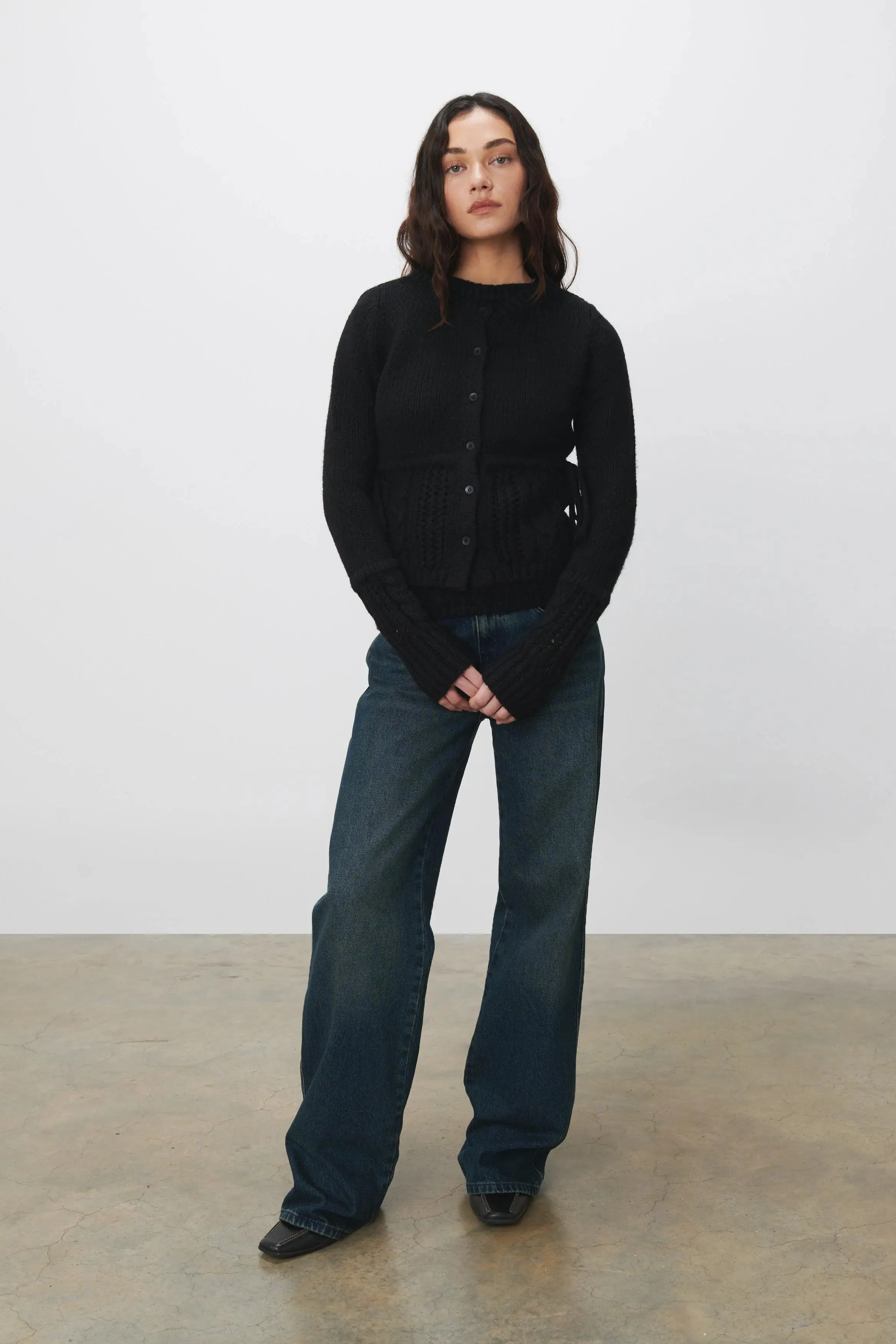 The Gabrielle Cardigan Knit, Ash