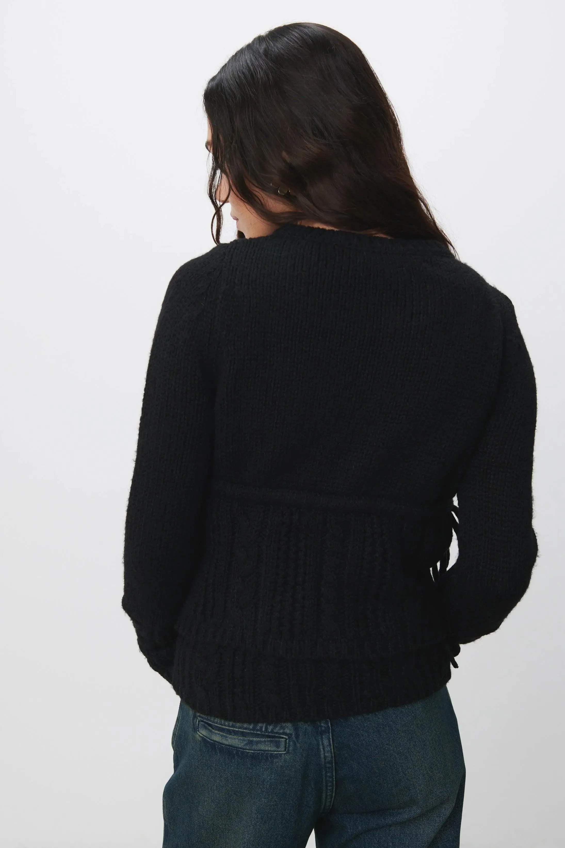 The Gabrielle Cardigan Knit, Ash