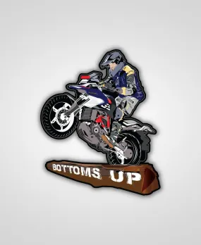 Ulka Bottoms Up Sticker