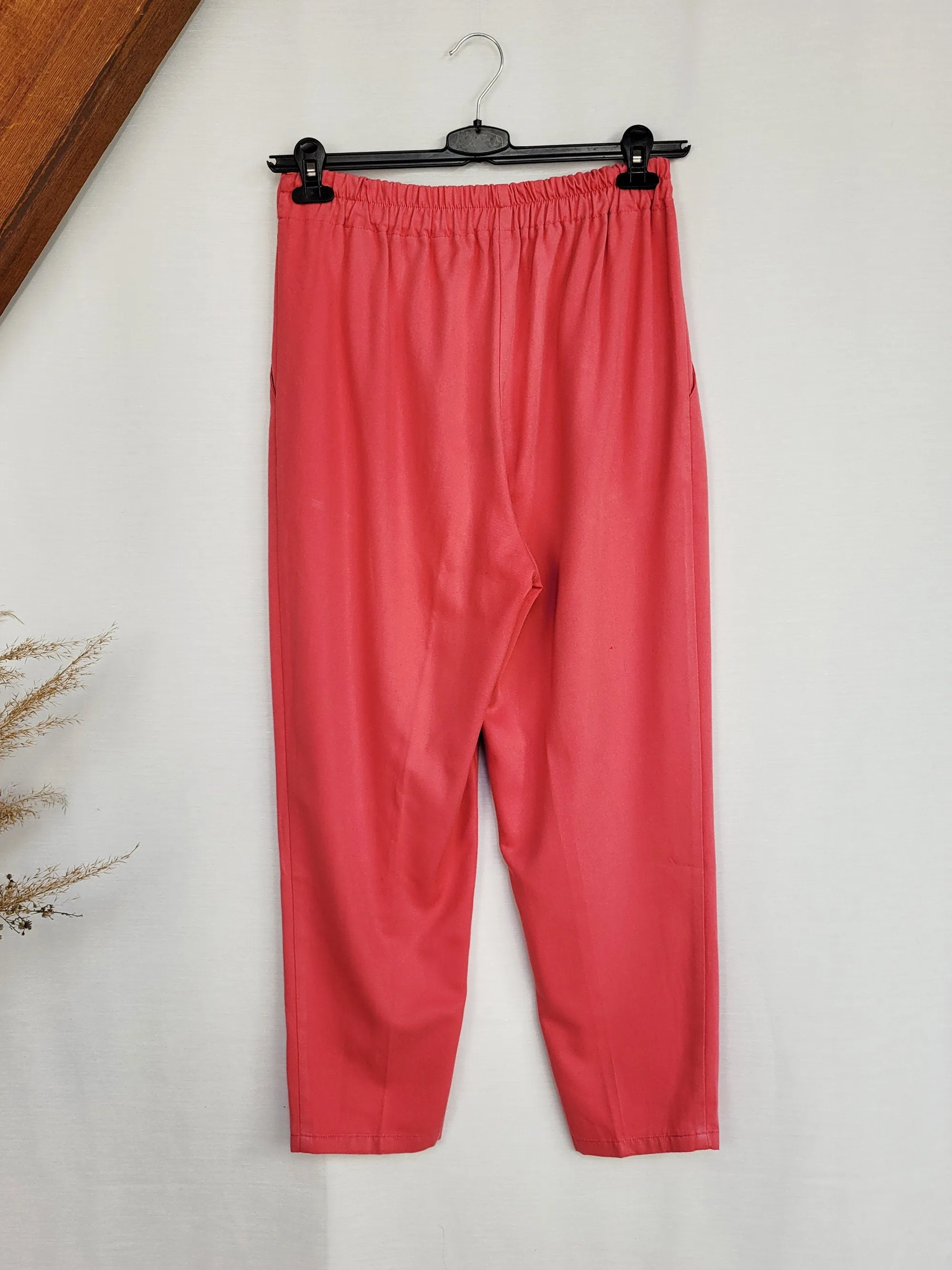 Vintage 90s pink high waist smart chino pants