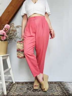 Vintage 90s pink high waist smart chino pants